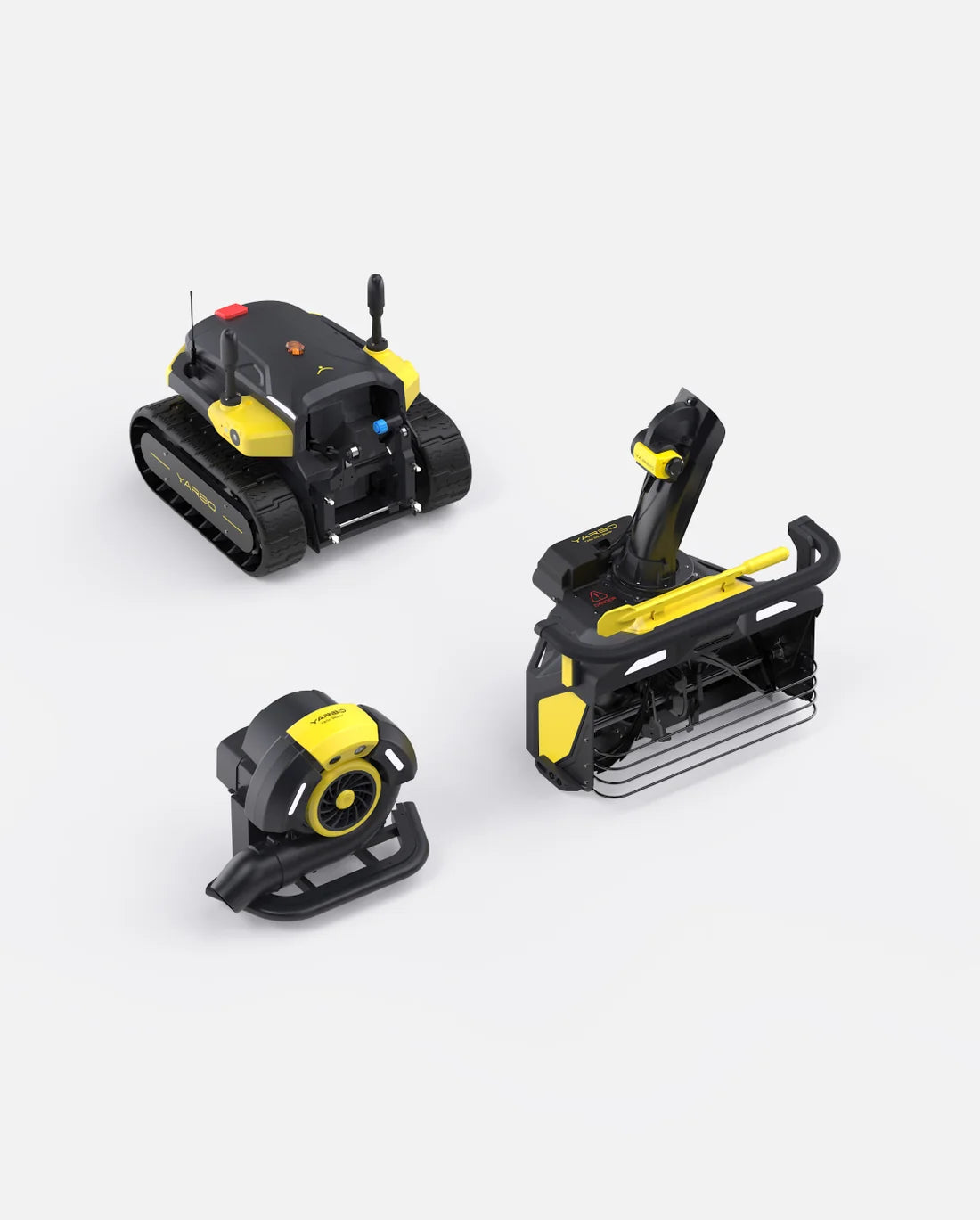 Yarbo Y40 Robotic Core with Snow Blower Gen 2 and Blower Modules