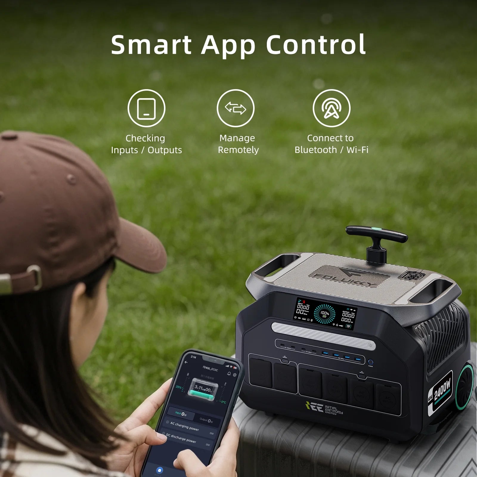 P3200 Power Portable Station with 3X200W Solar Panel,1 Hour Fast Charging, EPS,APP Control,Home and Outdoor Backup,Rv.Caming