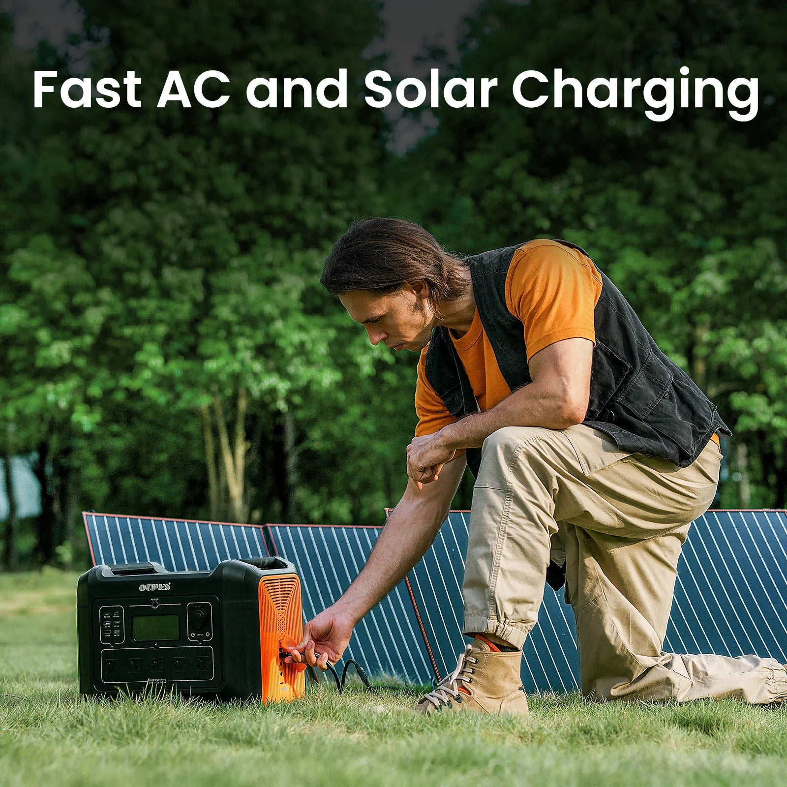 2400 Portable Power Station,2232Wh Lifepo4 Battery,2400W AC Output, Fast Charge, Solar Generator for Camping,Emergency, RV, Off-Grid Living