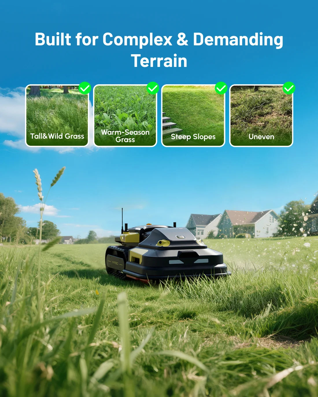 Yarbo Robotic Lawn Mower Pro Kit (Y40 Core + Mower Pro Module)