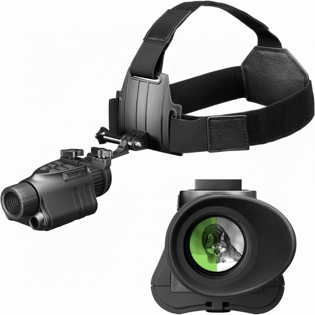 HD Night Vision Goggles - Head Mounted, 1X Magnification