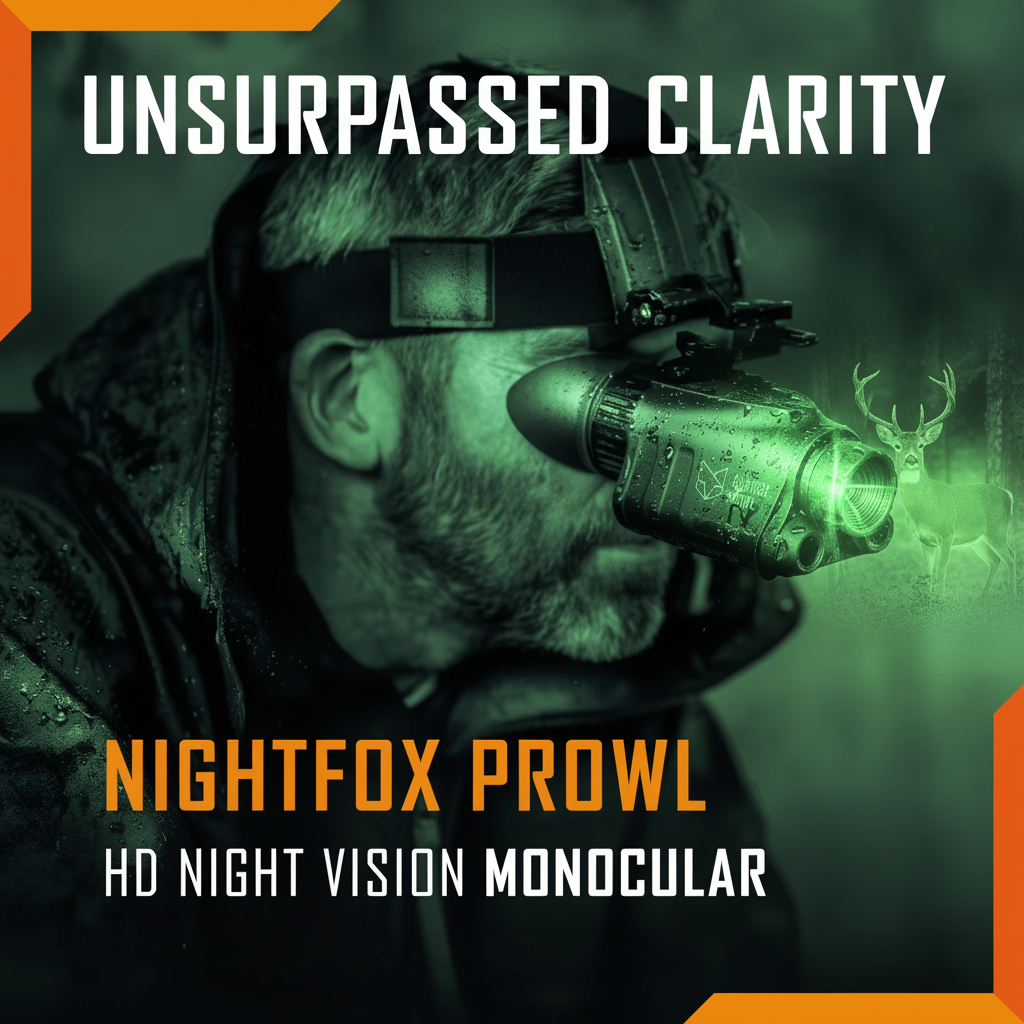 HD Night Vision Goggles - Head Mounted, 1X Magnification